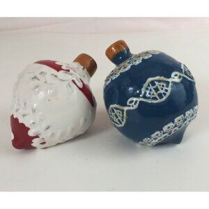 Home Trends Natural Holiday Collection Christmas Ornament Salt & Pepper Shakers